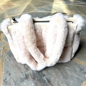 Zara faux fur maxi tote bag Clearance